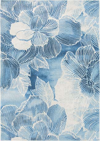 Louis De Poortere rugs Villa Nova LX 8756 Akina Indigo 325px