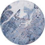 Louis De Poortere Cities Tokyo 9314 Conductive Blue round