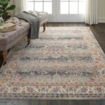 Nourison alfombra Vintage Kashan VKA01 GREY 5x8 099446456212 interior 1 C