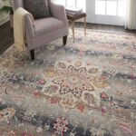 Nourison alfombra Vintage Kashan VKA01 GREY 8x10 099446455130 interior 2 C