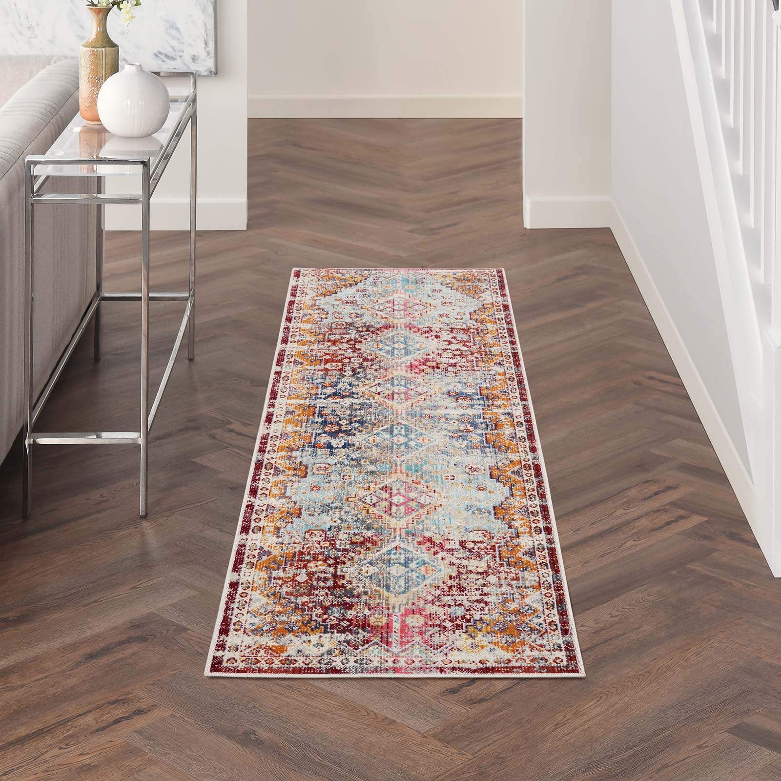 Nourison alfombra Vintage Kashan VKA09 MULTI MULTICOLOR 2X8 099446852380 interior