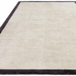 Asiatic alfombra Blade Border Putty Charcoal 1