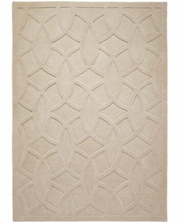 Concept Looms alfombra Priory PR 101 CIRCLES TAUPE frontal