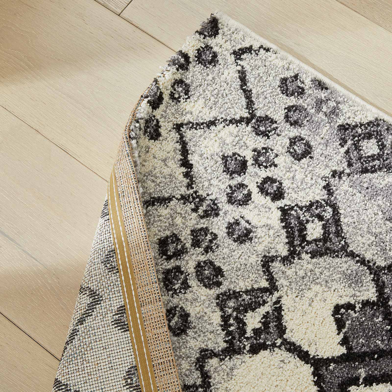 Concept Looms alfombra Somerset SOM104 WHITE ANTHRACITE fold