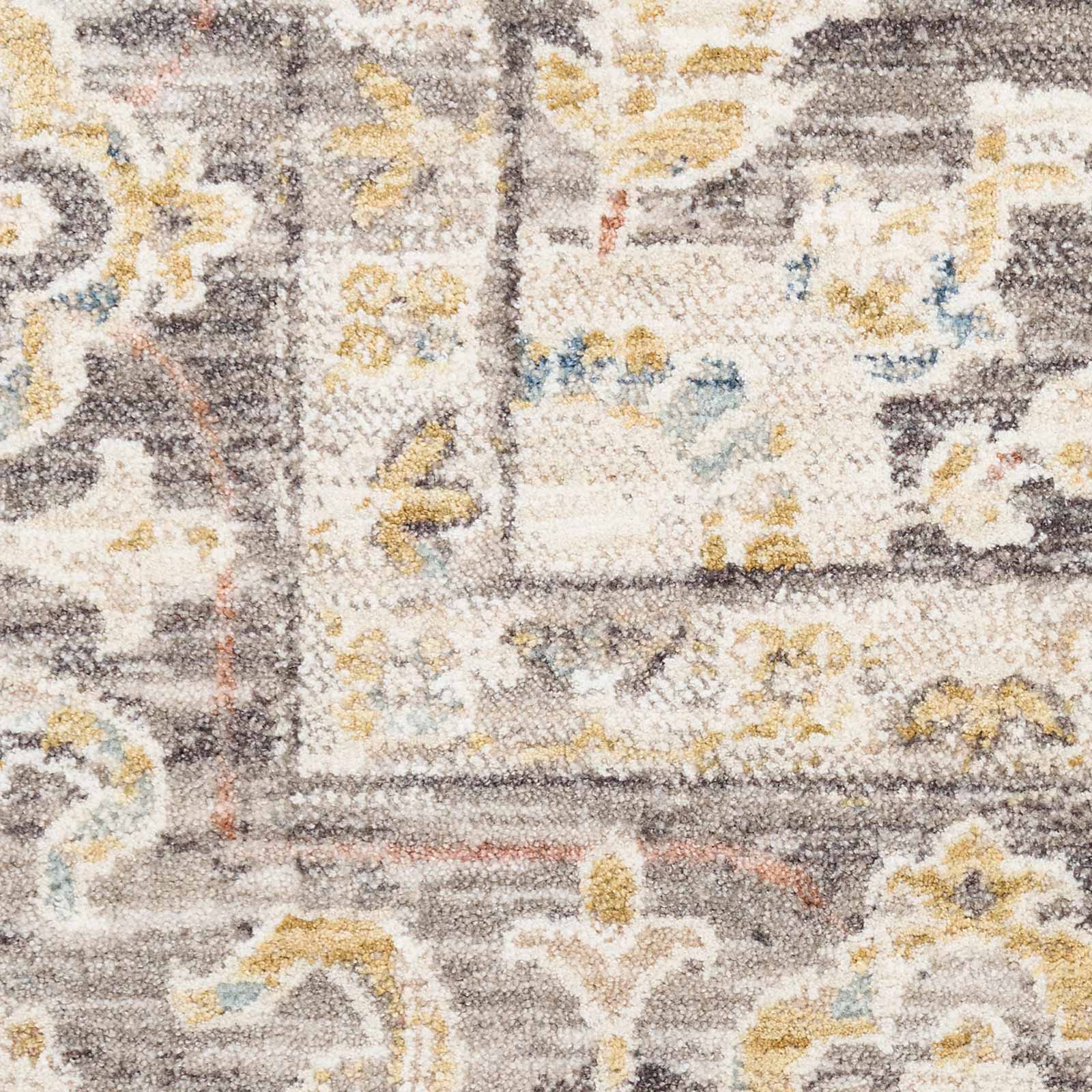 Nourison alfombra Antique Fusion ANF01 IVCHA IVORY CHARCOAL 5x8 841491157718 swatch
