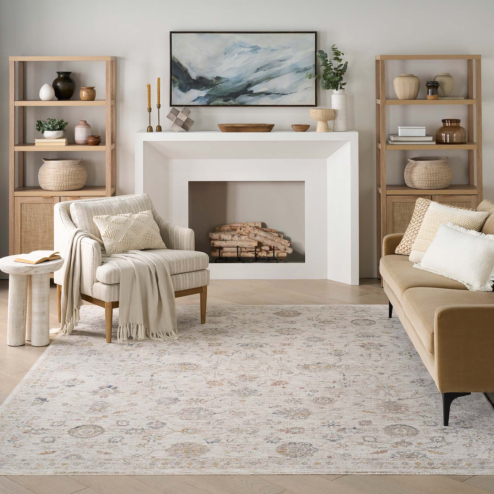 Nourison alfombra Antique Fusion ANF04 IVMTC IVORY MULTICOLOR 5x8 841491157916 interior 3