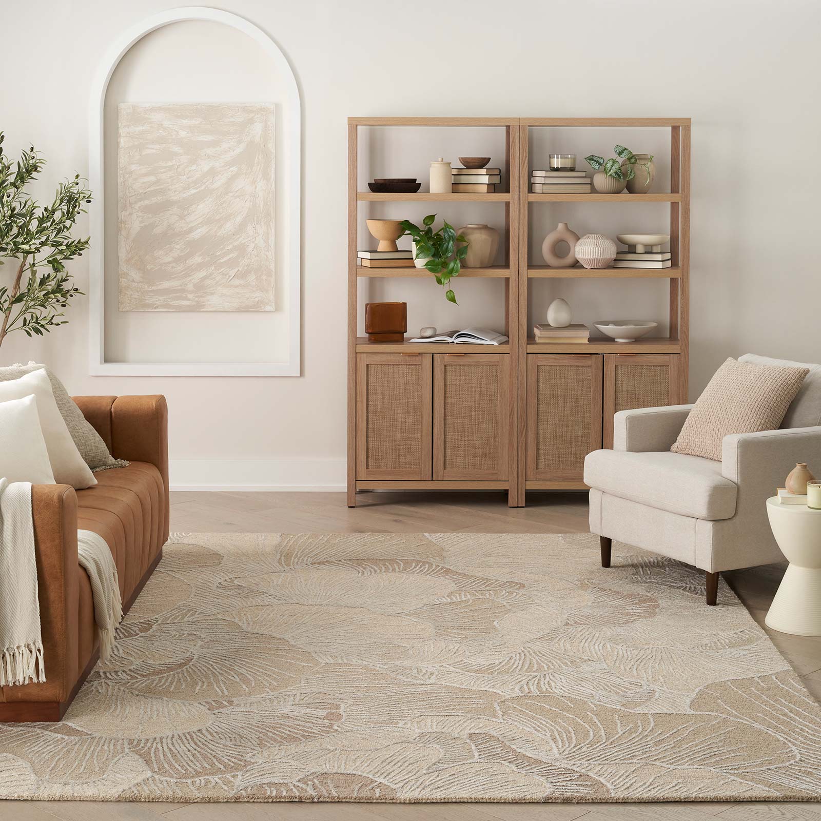 Nourison alfombra Avra AVR01 TAUPE 9x12 099446970374 interior 3