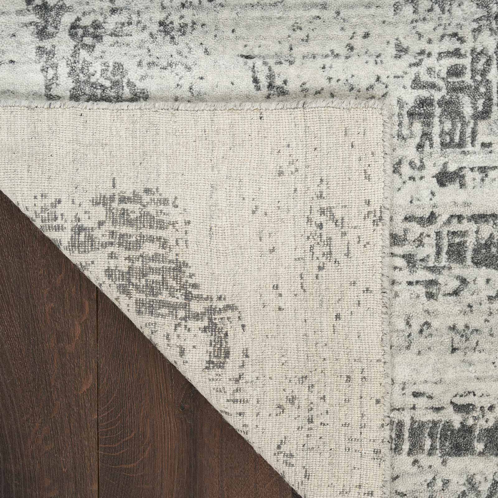 Nourison alfombra Harmony HAY01 IVCHA IVORY CHARCOAL 8x10 099446936134 corner B