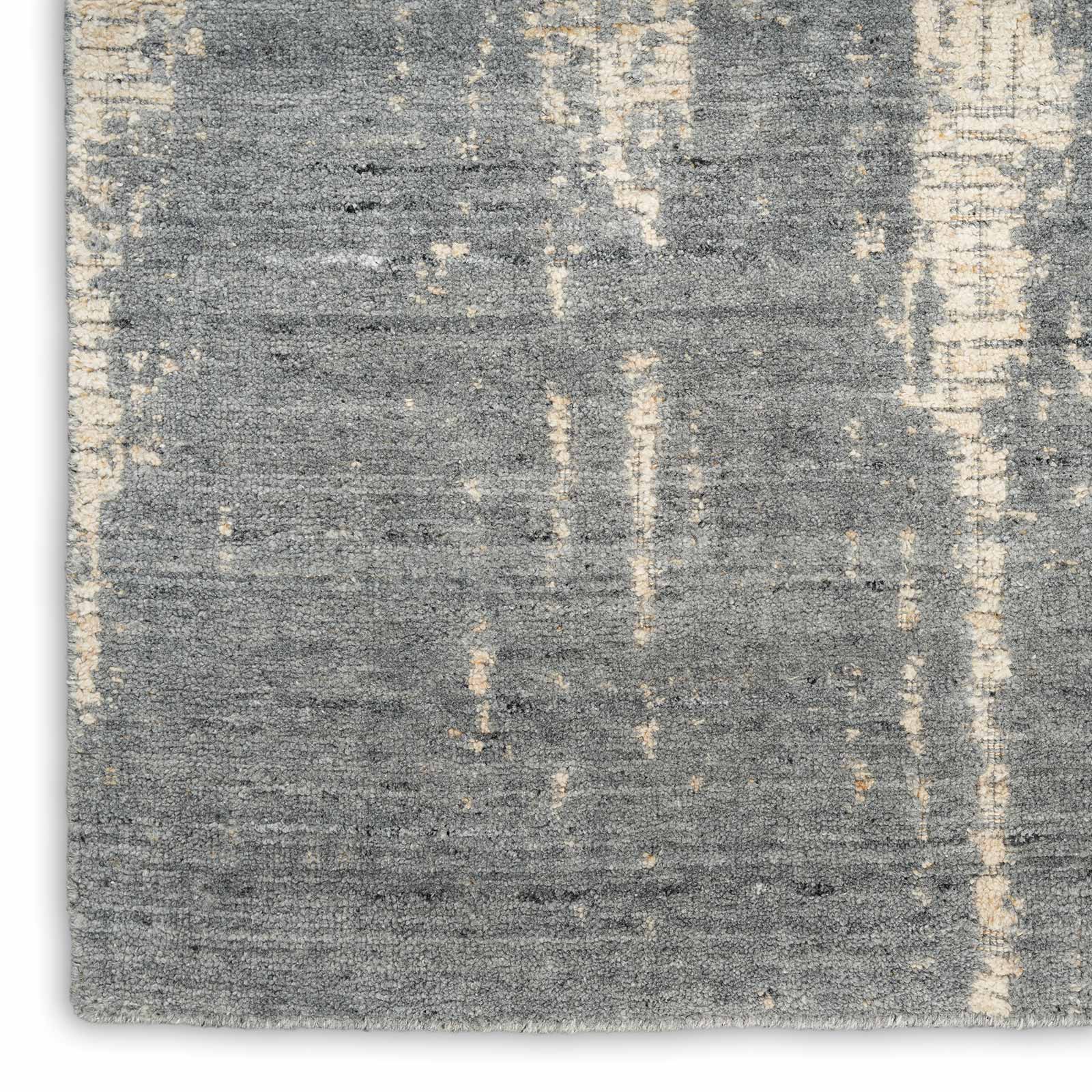 Nourison alfombra Harmony HAY03 SLTBG SLATE BEIGE 8x10 099446936257 corner W