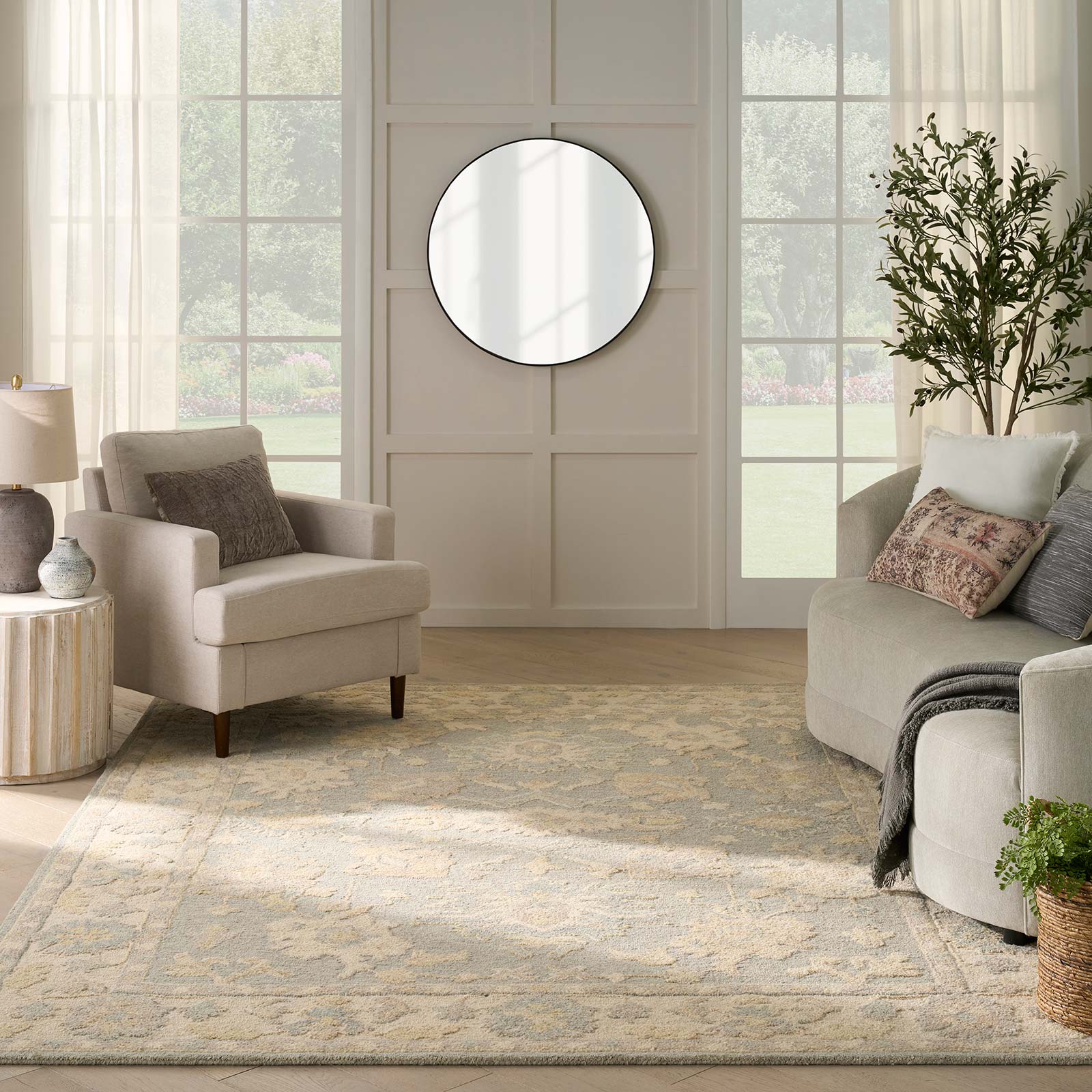 Nourison alfombra Maison MSO03 BLUIV BLUE IVORY 8x10 0841491129265 interior 3