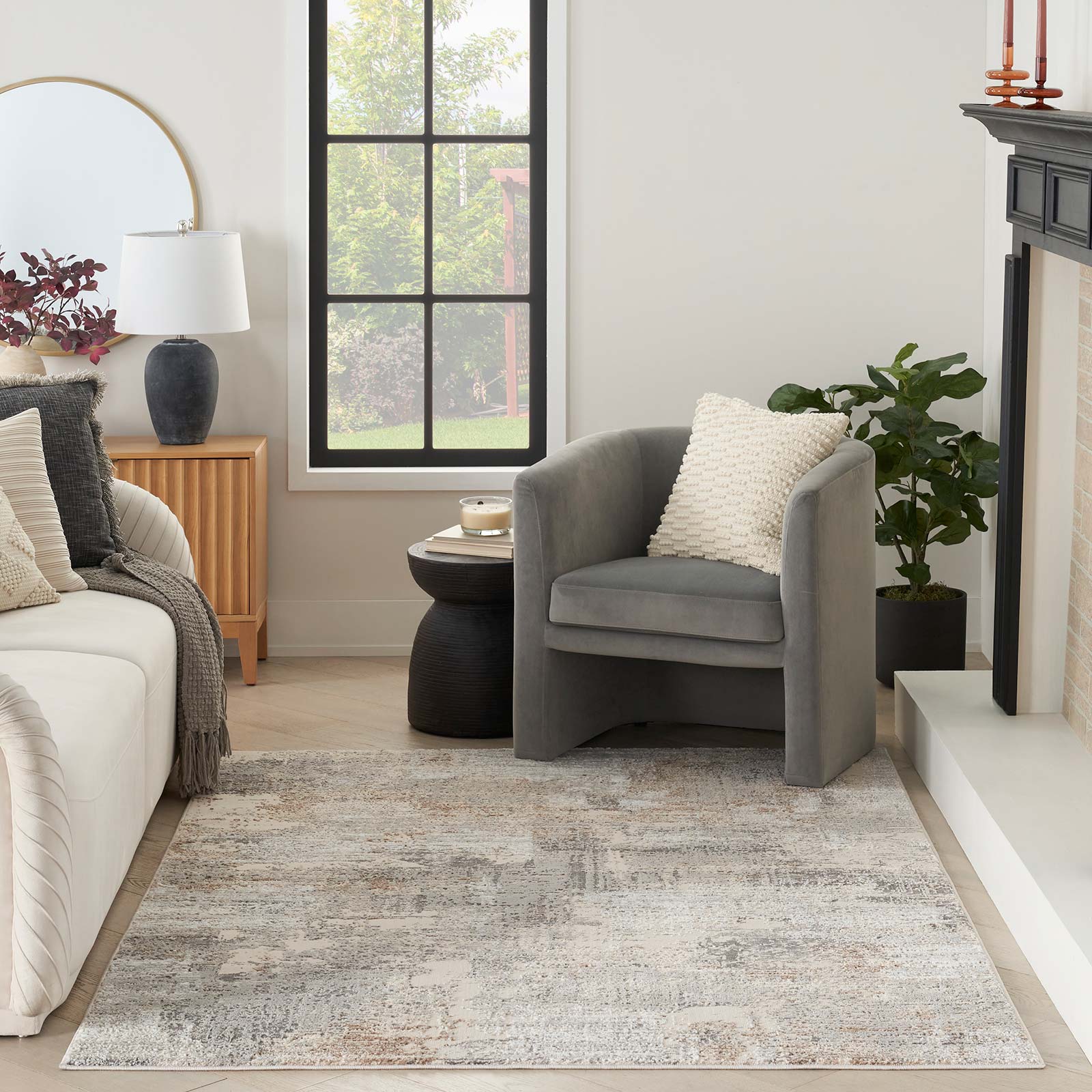 Nourison alfombra Sustainable Trends SUT04 BGEGY BEIGE GREY 5x7 099446954305 interior 3