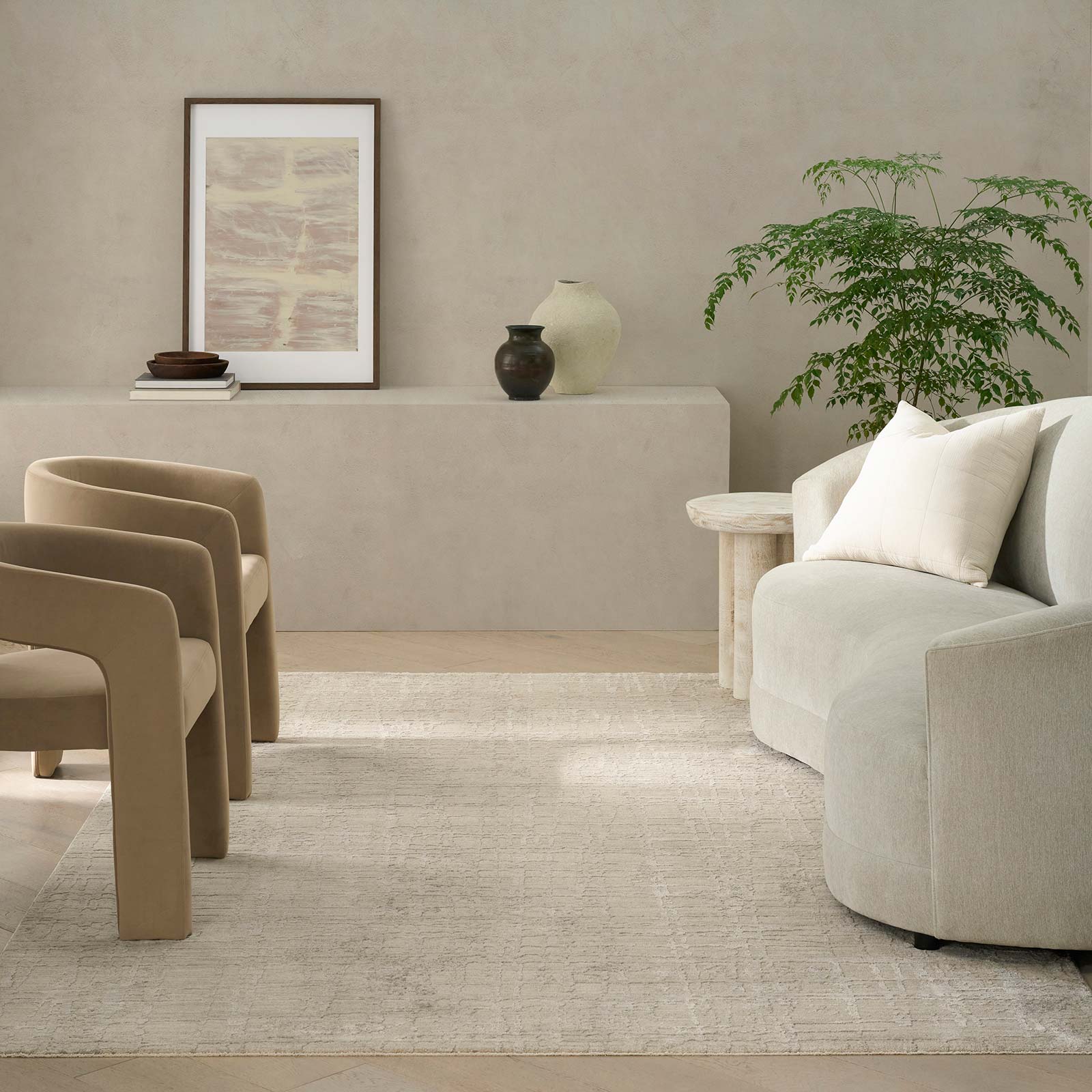 Calvin Klein alfombra Latitude CK090 LTD01 IVBGE IVORY BEIGE 5x8 841491193938 ROOM 3